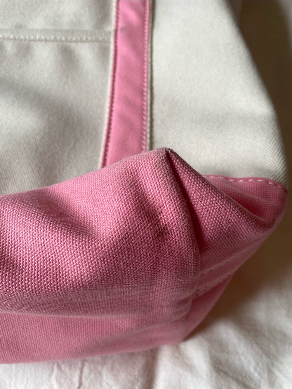 Lands' End medium tote long handles zip top - Picture 9 of 10